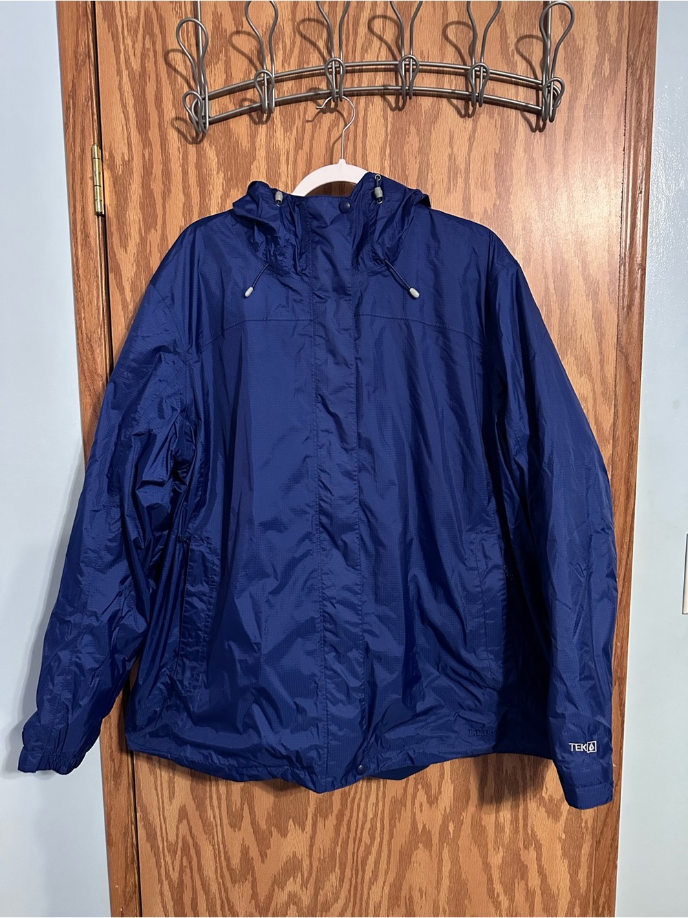 Women's L.L.Bean Fleece Lined Trail Model Rainwear Rain Jacket Size 3X